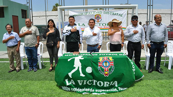 Inauguración de cancha deportiva
