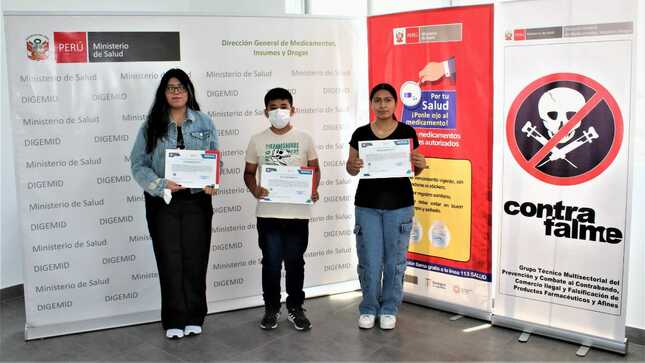 Escolar de 14 años gana el concurso virtual “Por tu salud ponle ojo al medicamento”