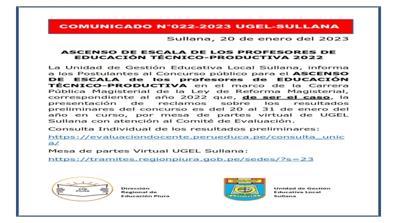 Comunicado N°22
