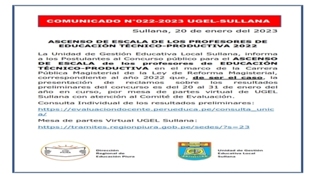 Comunicado N°22