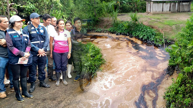 Brigada de salud supervisó zonas afectadas por derrame de petróleo en Condorcanqui