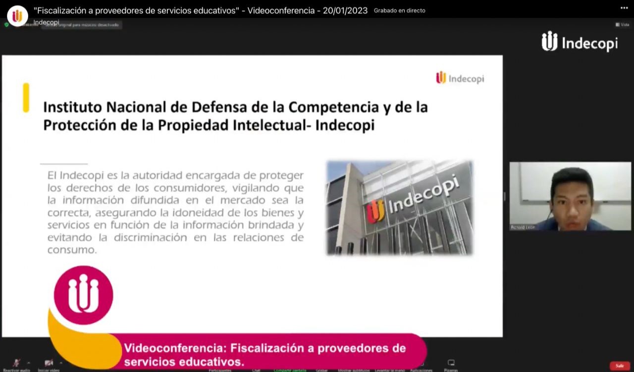A través de Campaña “De Vuelta al Cole 2023” institución orienta a proveedores y padres de familia de colegios privados.