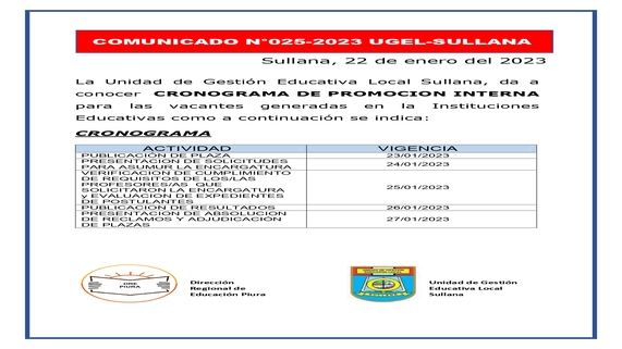 Comunicado N°25