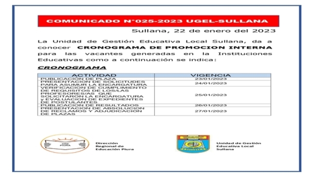 Comunicado N°25