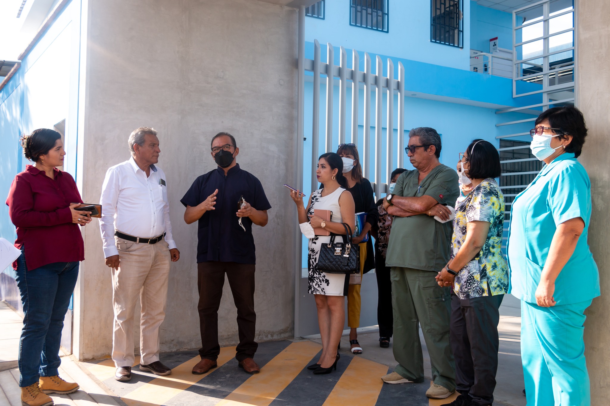 Alcalde Ing. Marlem Mogollón visita nuevo Hospital de Sullana Enero 2023