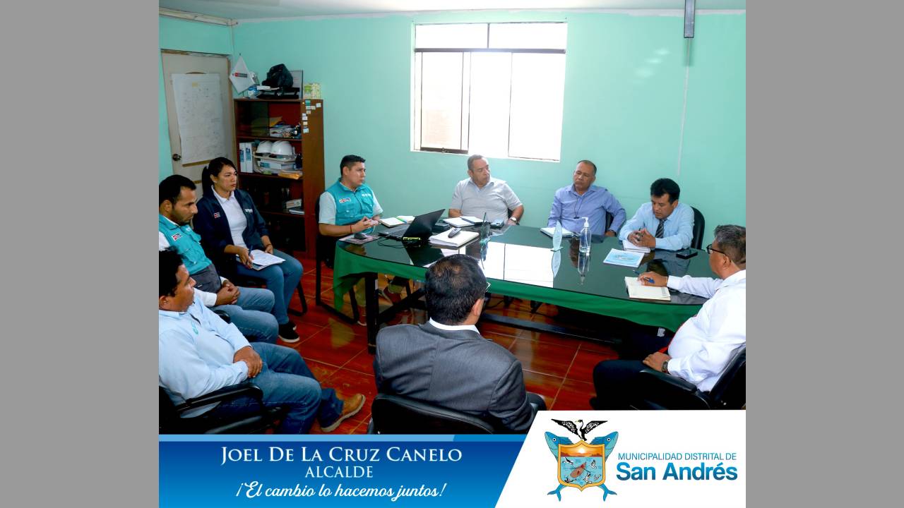 Alcalde De San Andrés Y Funcionarios, Se Reunieron Con Representantes De Emapisco; Con La Finalidad De Dialogar Sobre El Estado Situacional