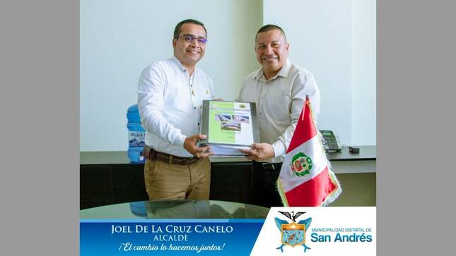 Alcalde De Nuestro Distrito Se Reúne Con Autoridad Edil De Pisco Para Formulación De Grandes Proyectos A Favor De La Población.
