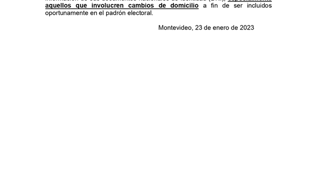 Recordatorio de Actualización de Información en Documento Nacional de Identidad (DNI)