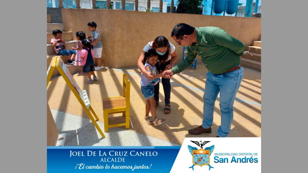 Alcalde Distrital Recibió La Visita De Los Niños De La I.E San José Obrero