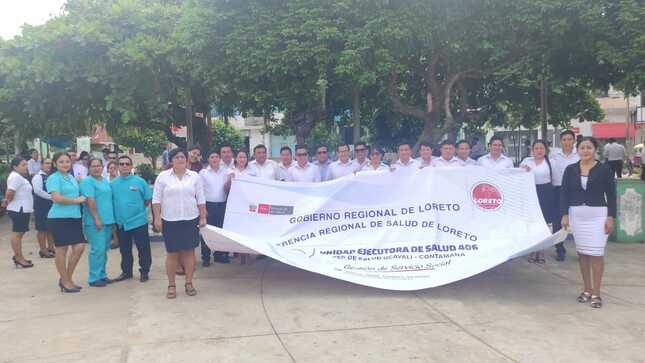 Personal de la Unidad Ejecutora Participaron de la Misa solemne y del gran desfile Protocolar