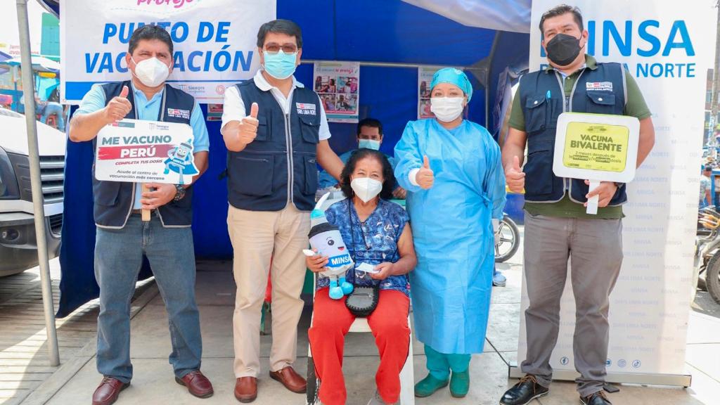 Lima norte más de 380 mil adultos mayores de 60 años recibirán la vacuna bivalente contra la covid-19