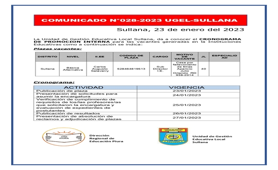 Comunicado N°28