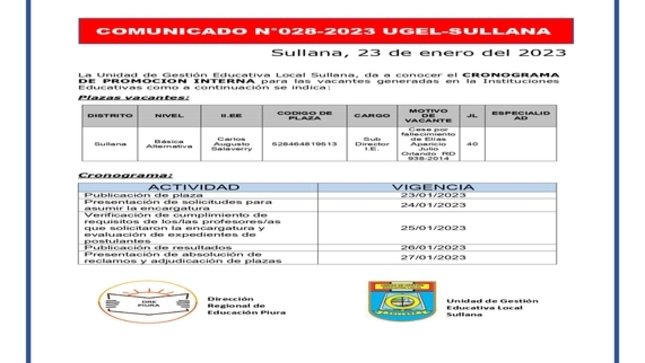 Comunicado N°28
