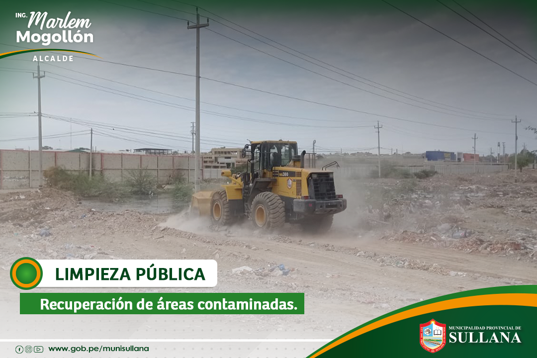 recuperación de zonas con contaminación por aguas residuales Sullana enero 2023
