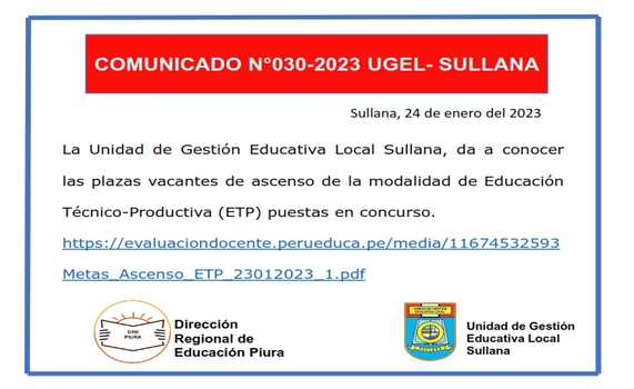 Comunicado N°30