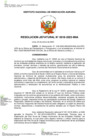 Vista preliminar de documento Resolución Jefatural N° 0018-2023-INIA