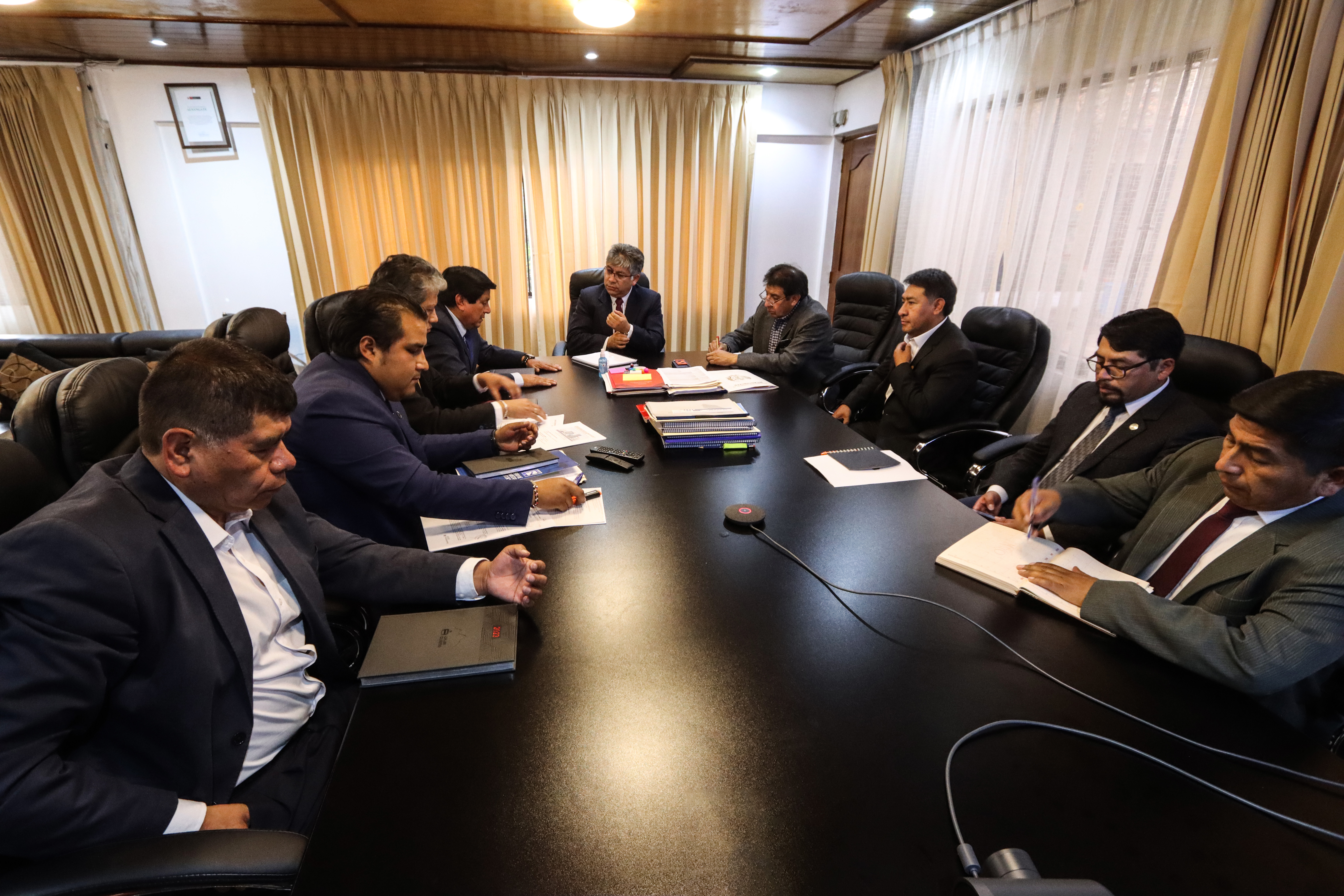 Reunión con alcalde de la provincia de Cusco