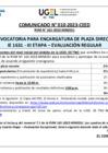 Vista preliminar de documento COMUNICADO 010-2023-CEED- ENCARGATURA DE PLAZA DIRECTIVA IE 1631- ETAPA EVALUACIÓN REGULAR.pdf