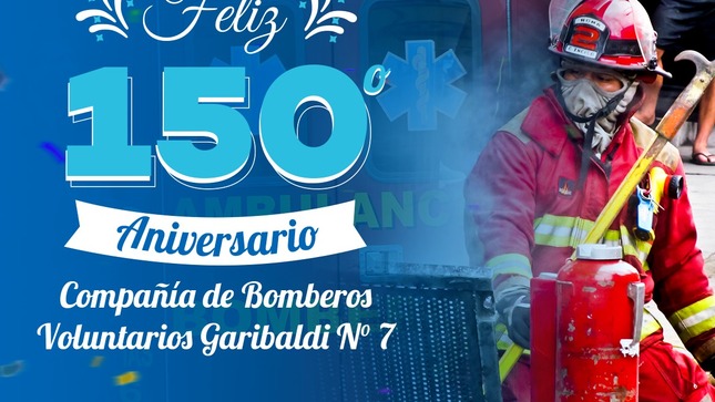 Feliz aniversario a la Bomba Garibaldi Nº7