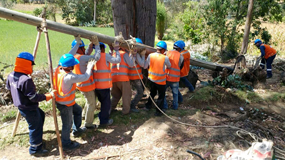 Obras de electrificación