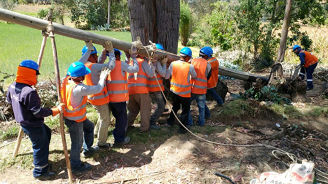 Obras de electrificación