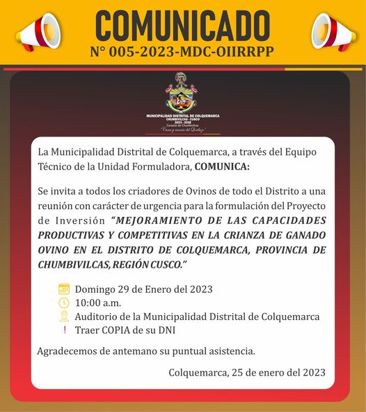comunicado