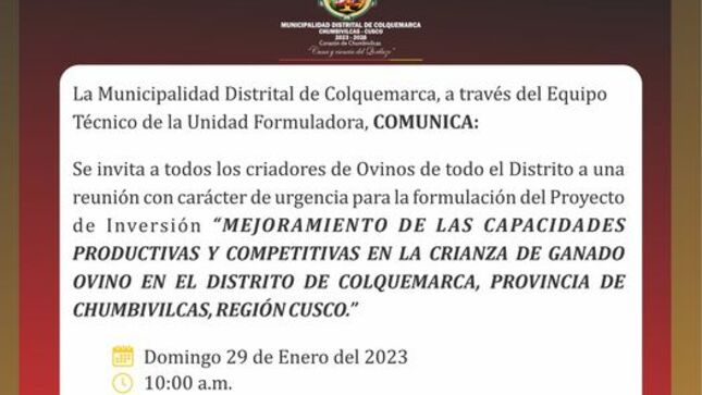 comunicado