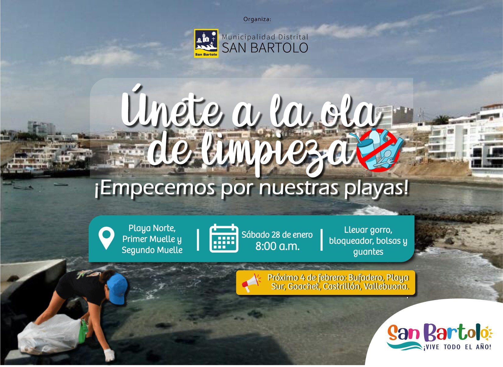 Campaรฑa limpieza de playa
