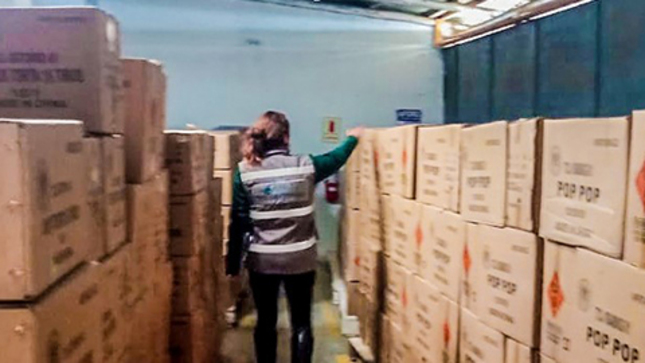 Sucamec inmovilizó cerca de 9 toneladas de pirotécnicos en Junín.
