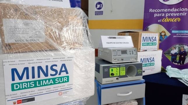 Diris Lima sur adquiere modernos equipos para la prevención de cáncer de cuello uterino