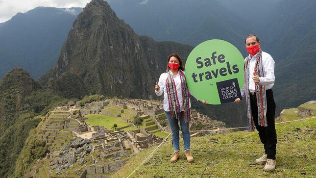 Perú obtiene el sello “Safe Travels” de la WTTC, como destino de viaje seguro