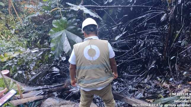 OEFA supervisa derrame de petróleo en el Oleoducto Norperuano en Amazonas