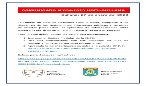 Comunicado N°34