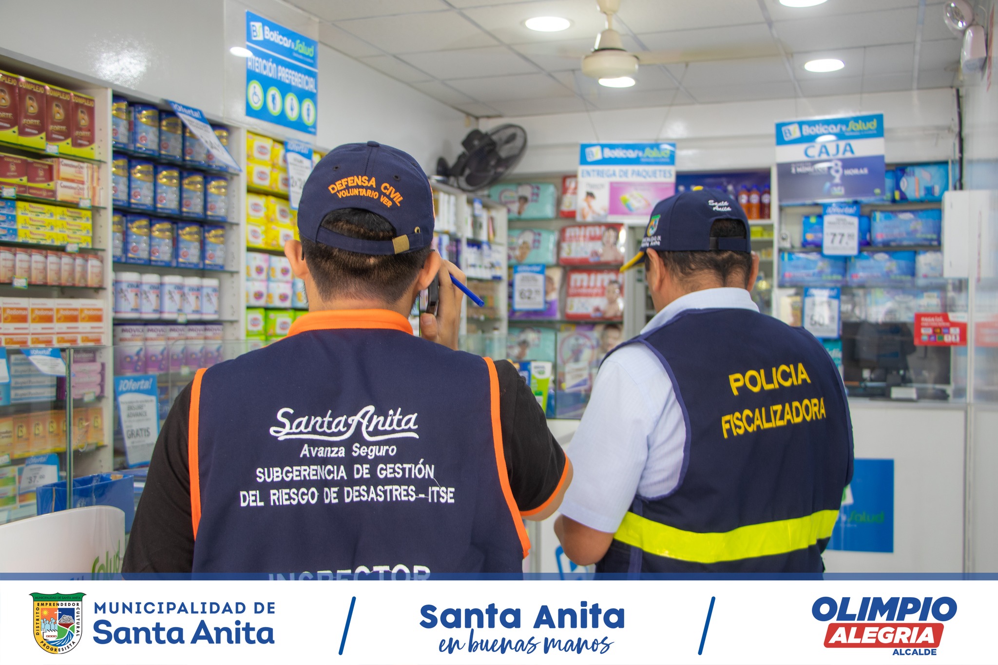 La Municipalidad de Santa Anita a través de la Subgerencia de Gestión del Riesgo de Desastre e Inspecciones Técnicas de Seguridad en Edificaciones y la Subgerencia de Fiscalización vienen realizando un recorrido por los negocios de los emprendedores #santanitenses, con el objetivo de orientarlos y despejar sus dudas en las actualizaciones de sus permisos y certificados ITSE, evitando así posibles sanciones por no cumplir a tiempo con sus permisos.