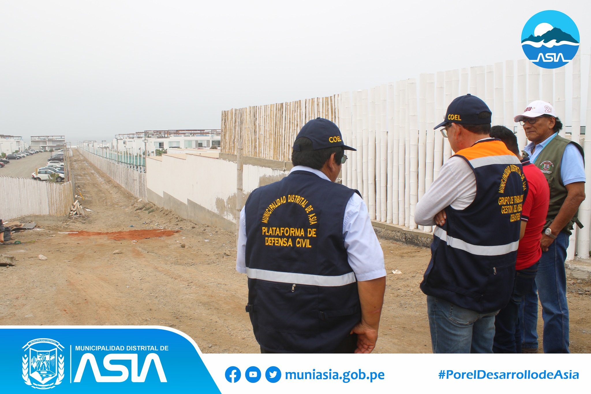 Municipalidad de Asia Superviso los accesos a las playas