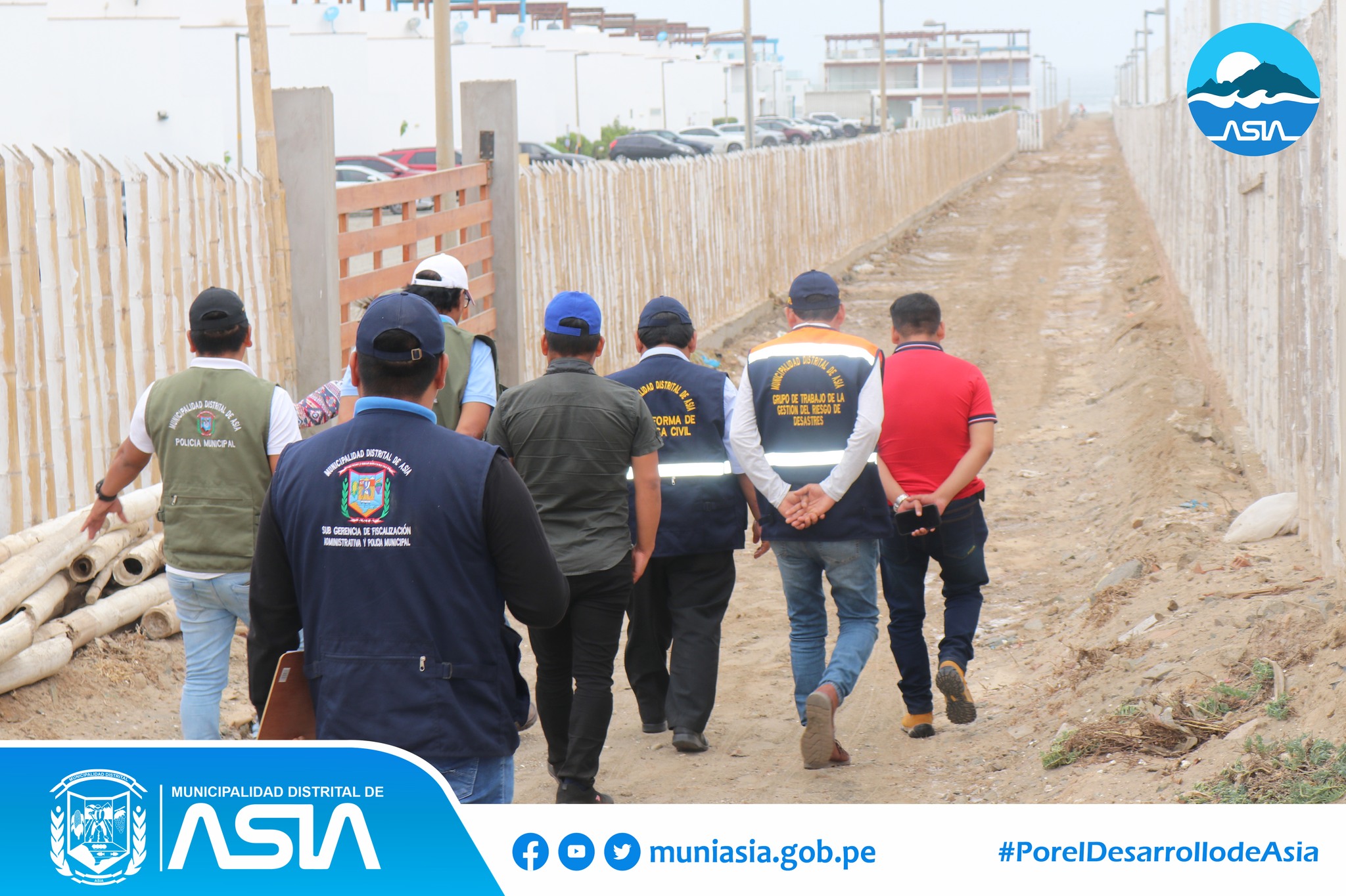 Municipalidad de Asia Superviso los accesos a las playas