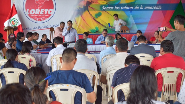 La gerente general Belvi Saldaña Calderón, sostuvo una reunión con los gerentes y funcionarios de las Unidades Formuladoras de Proyectos