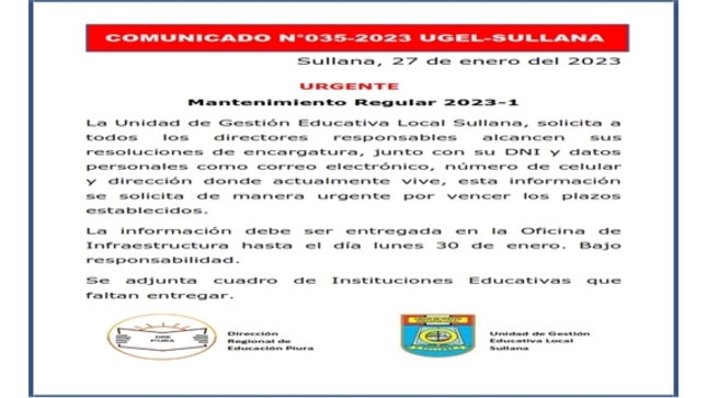 Comunicado N°35