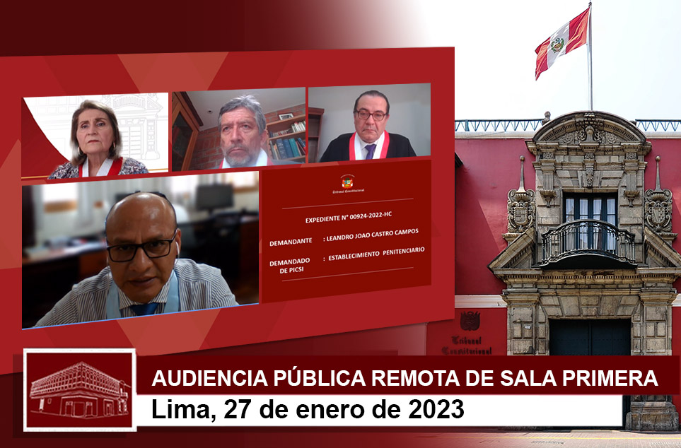 Audiencia de la Sala Primera del Tribunal Constitucional.