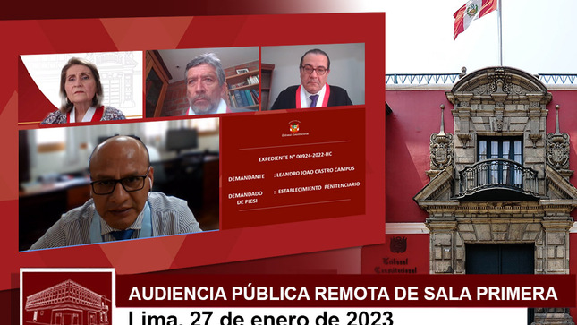 Audiencia de la Sala Primera del Tribunal Constitucional.