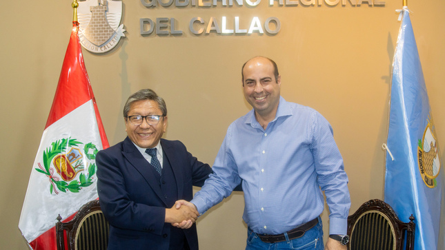 El alcalde del Callao Pedro Spadaro mantuvo una fructífera reunión con el gobernador regional Ciro Castillo