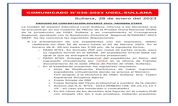 Comunicado N°36 parte 1