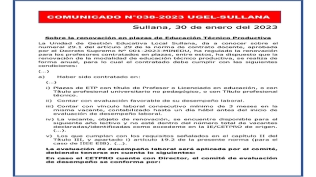 Comunicado N°38 PARTE 1
