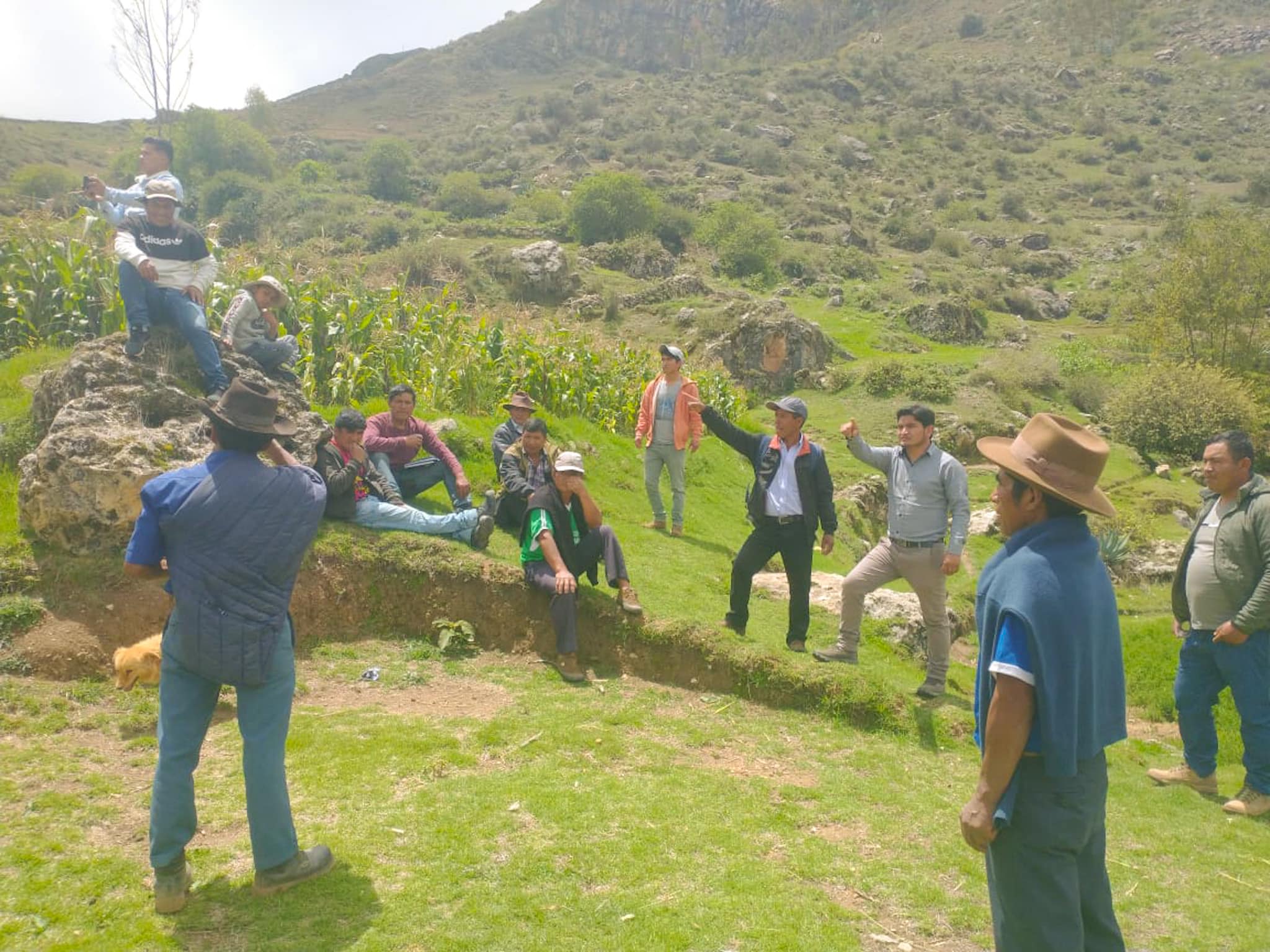 APERTURA DE TROCHA CARROZABLE PAMPAMARCA A CACHUS.