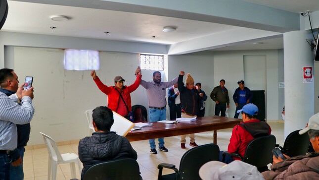 El burgomaestre Sandro Rodríguez, se reunió con los presidentes de las bases ronderas de la jurisdicción de Chugay.