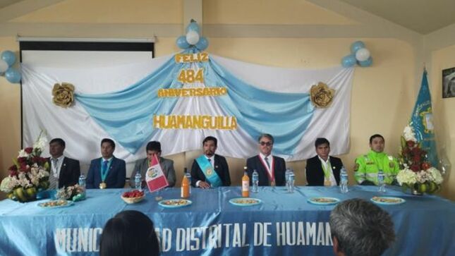 Invitado de honor por el distrito de Huamanguilla