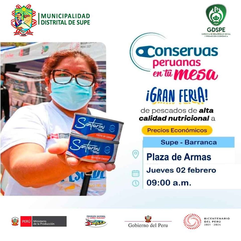 Feria de Pescado en Supe.