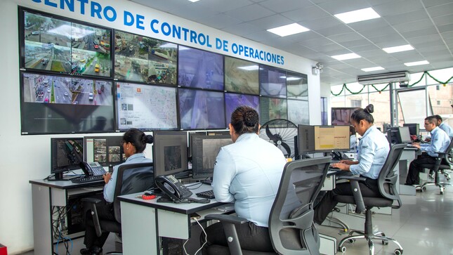 Central operativa en el distrito de Chorrillos.