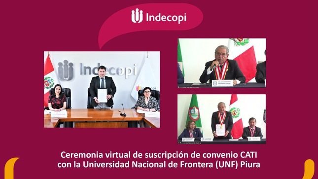 Indecopi: Universidad Nacional de Frontera se une a la Red CATI a fin de promover la cultura de la propiedad intelectual 