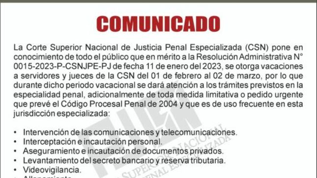 Comunicado